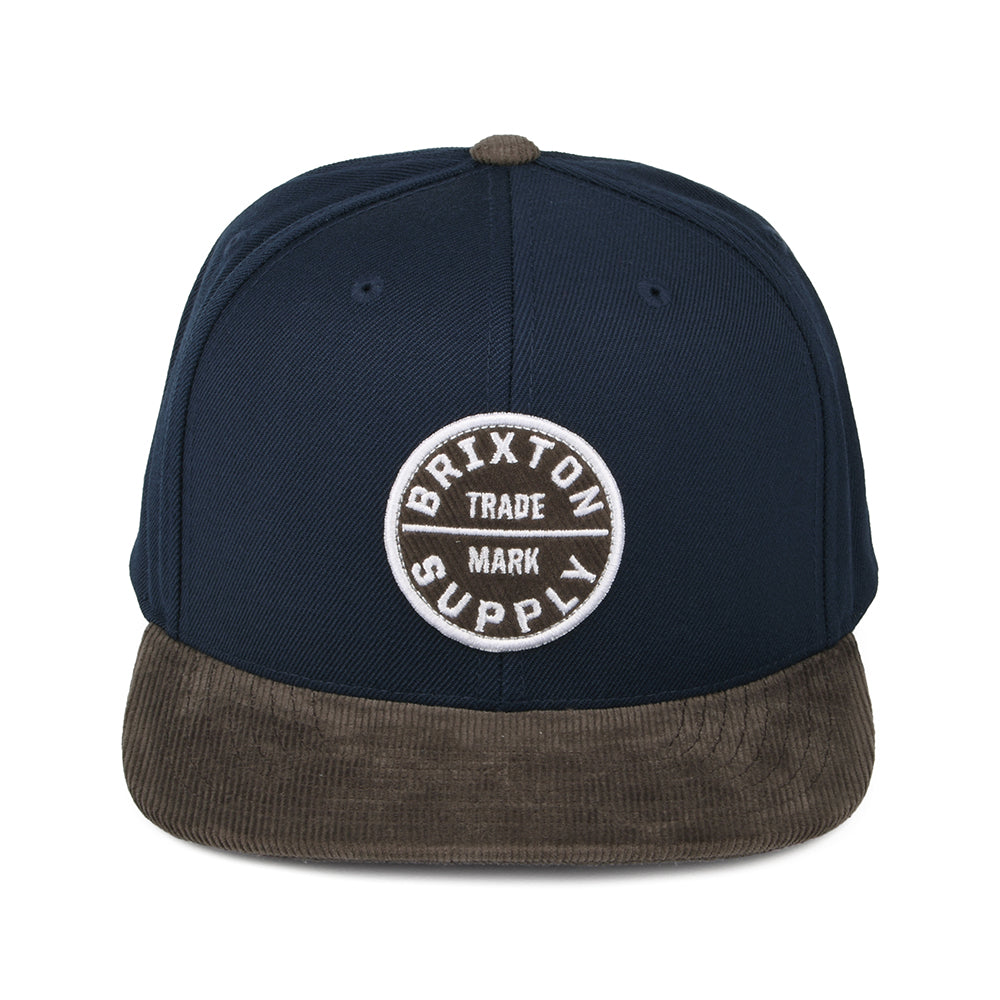 Casquette Snapback Oath III bleu marine-marron BRIXTON