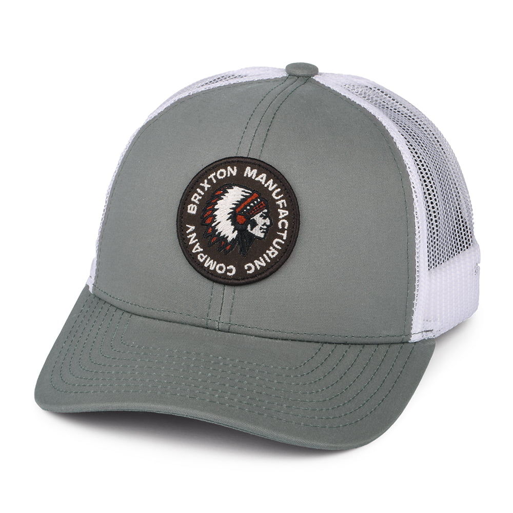 Casquette Trucker Rival Stamp NetPlus MP gris-blanc BRIXTON