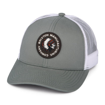 Casquette Trucker Rival Stamp NetPlus MP gris-blanc BRIXTON