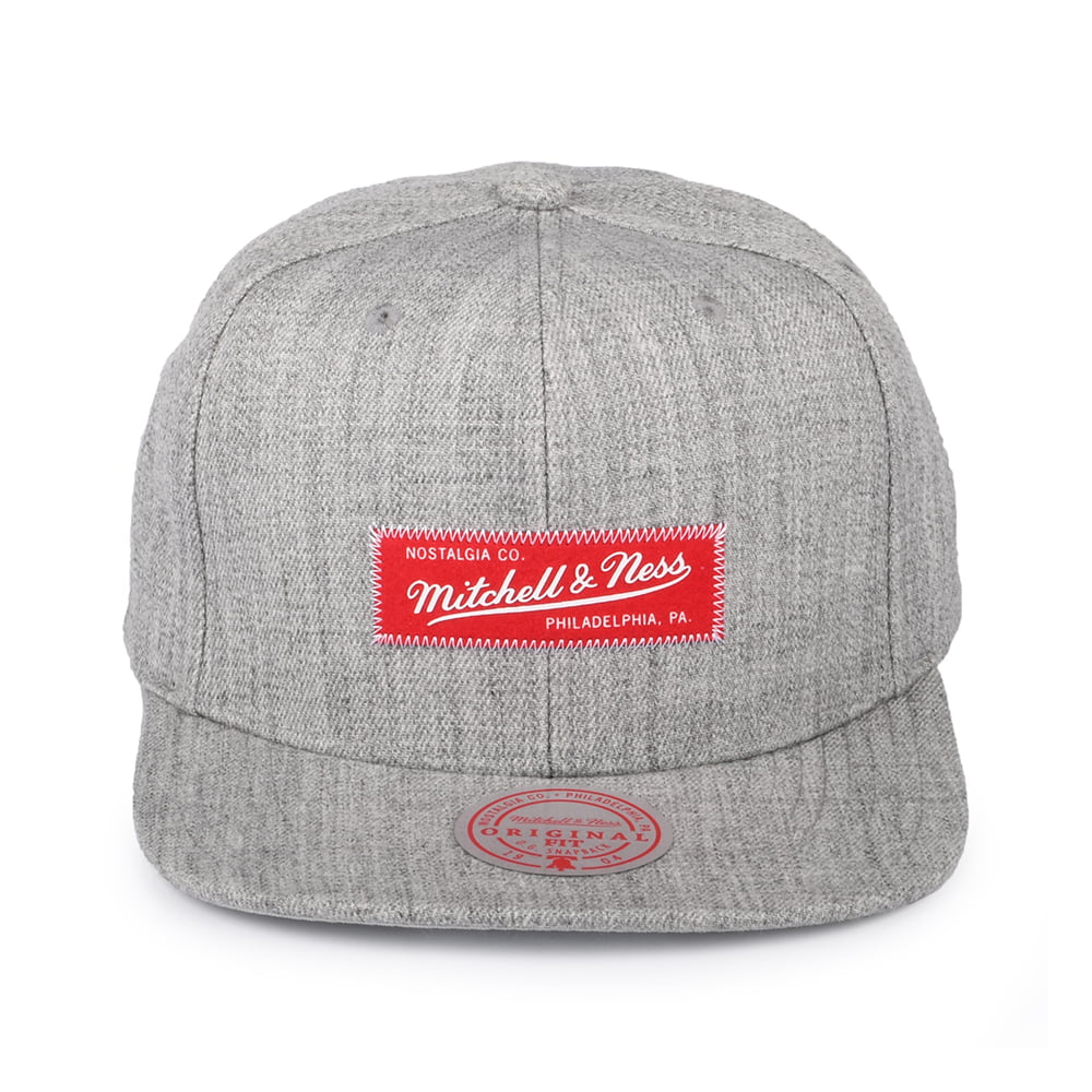 Casquette Snapback Hi Density gris chiné MITCHELL & NESS