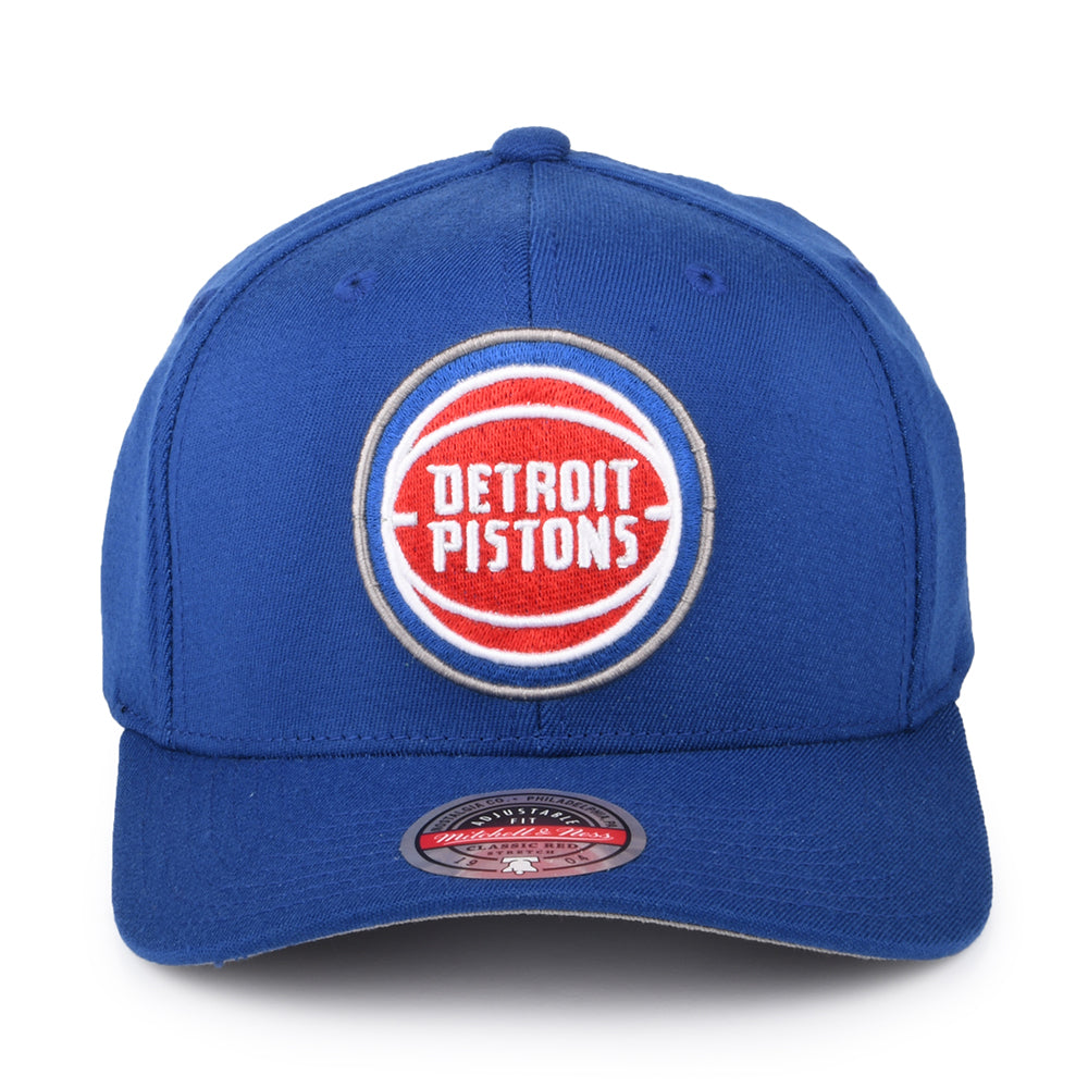 Casquette Snapback NBA Team Ground Stretch Detroit Pistons bleu roi MITCHELL & NESS