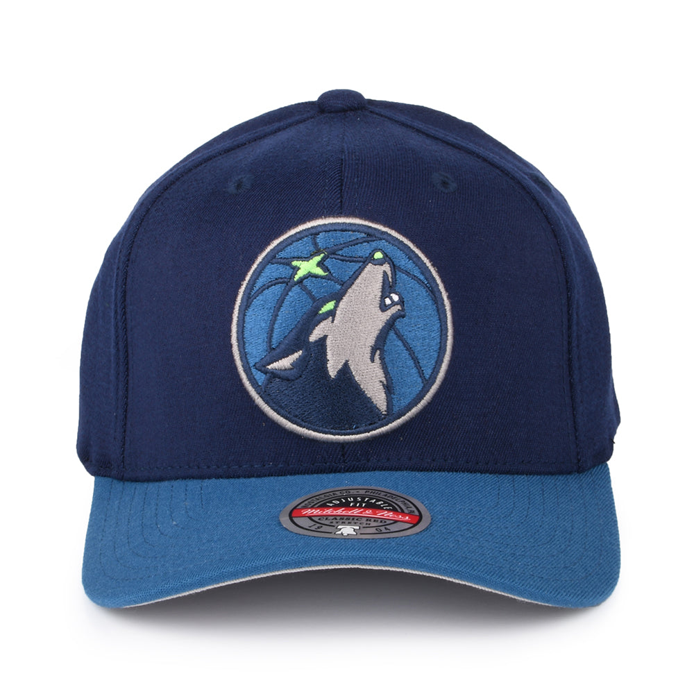 Casquette NBA Wool 2 Tone Minnesota Timberwolves bleu marine-bleu MITCHELL & NESS
