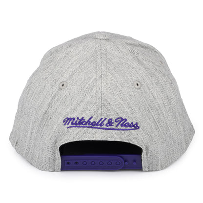 Casquette Snapback NBA Team Heather Stretch L.A. Lakers gris chiné MITCHELL & NESS