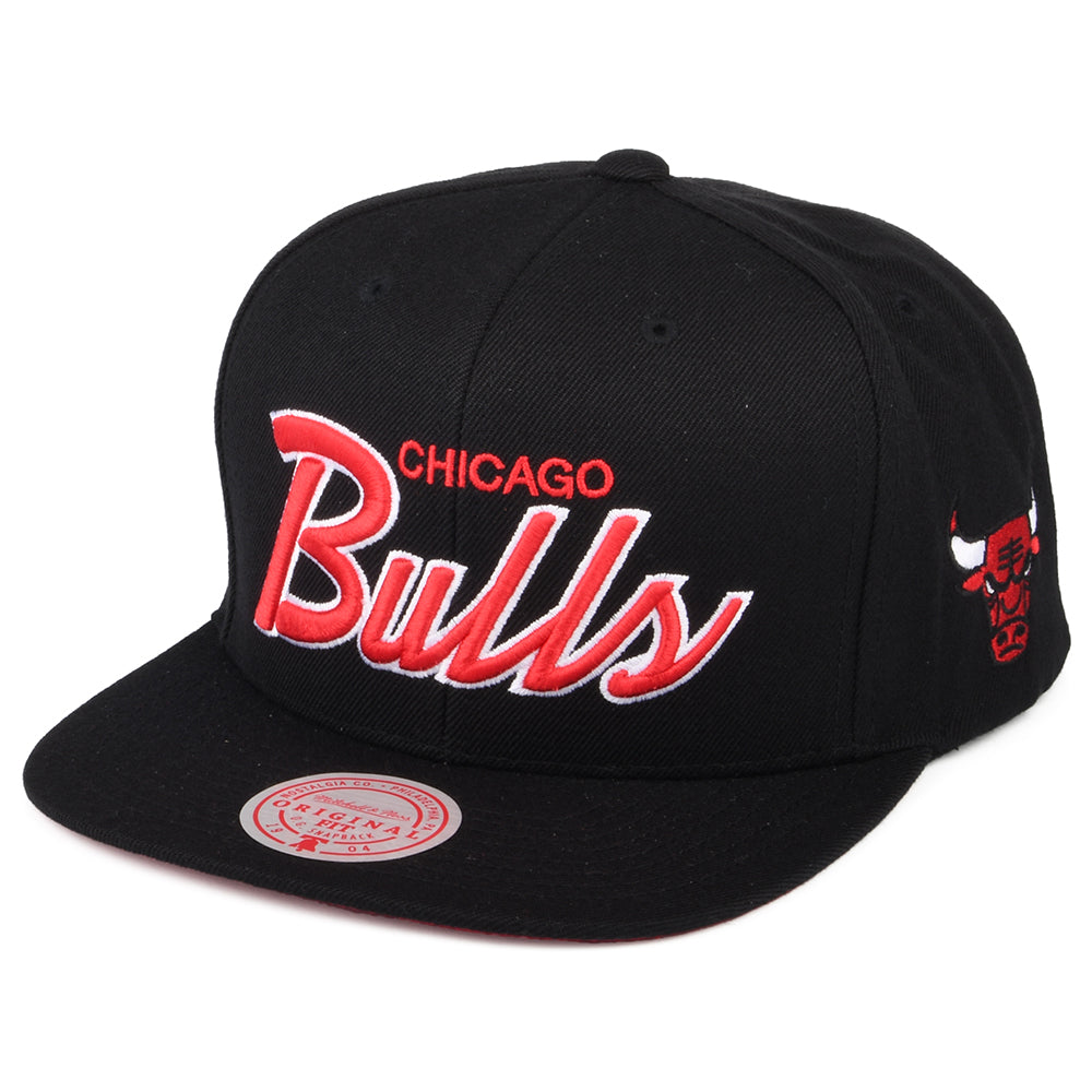 Casquette Snapback NBA Foundation Script Chicago Bulls noir MITCHELL & NESS