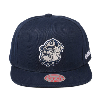 Casquette Snapback English Dropback Georgetown Hoyas bleu marine MITCHELL & NESS