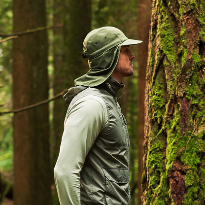 Casquette 5 Panel Ultralight Sun Shield olive TILLEY