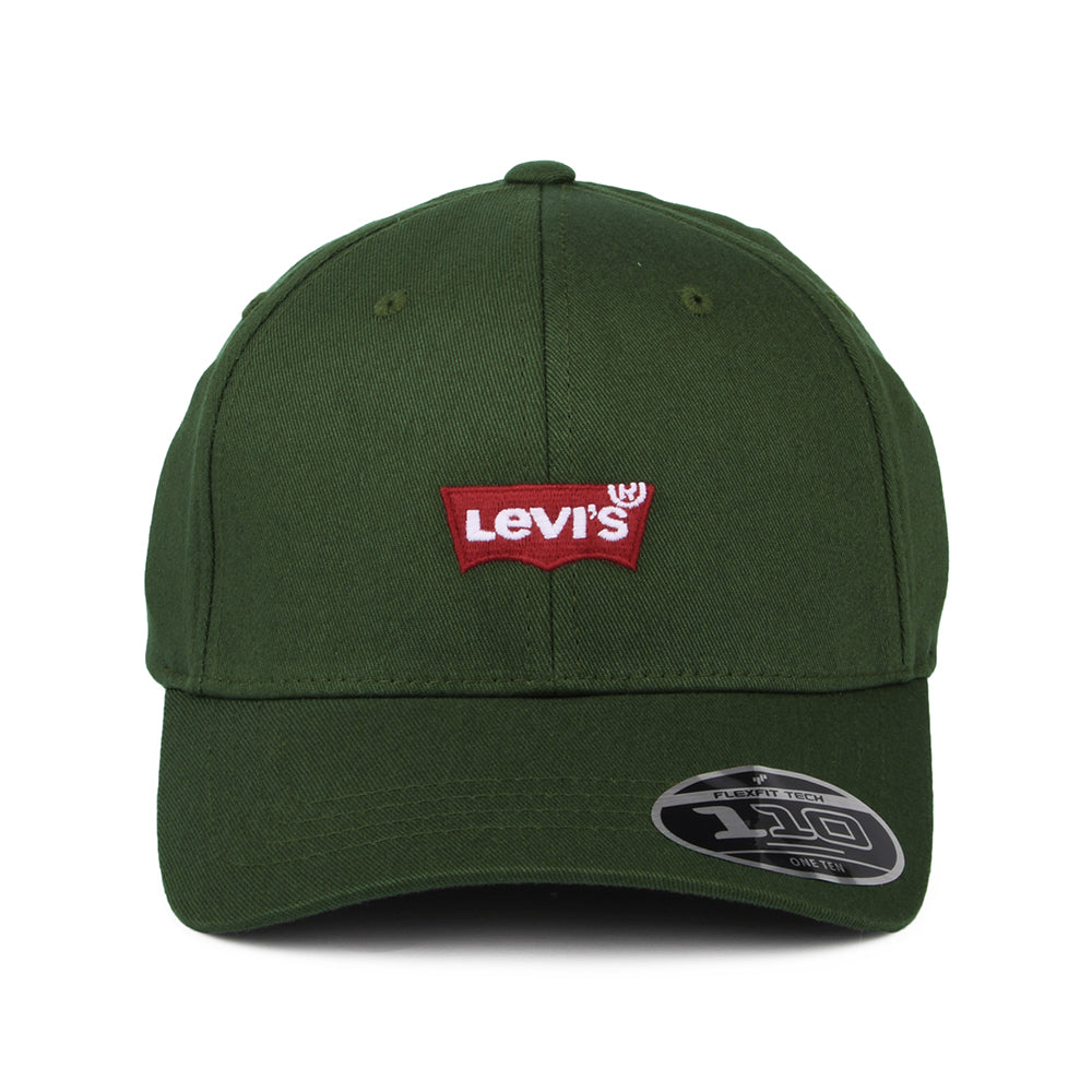 Casquette Flexfit Mid Batwing vert militaire LEVI'S