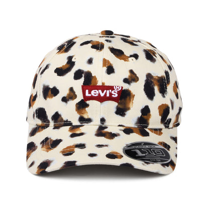 Casquette Femme Léopard Flexfit Mid Batwing marron LEVI'S