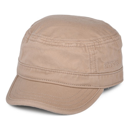 Casquette Militaire en Coton beige STETSON