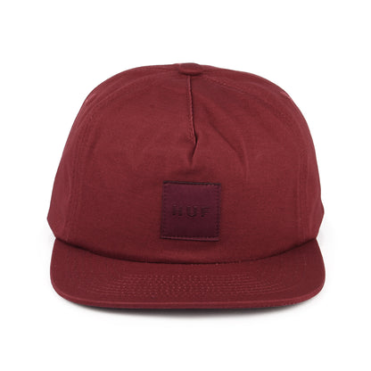 Casquette Snapback Non Structurée Box Logo vin HUF