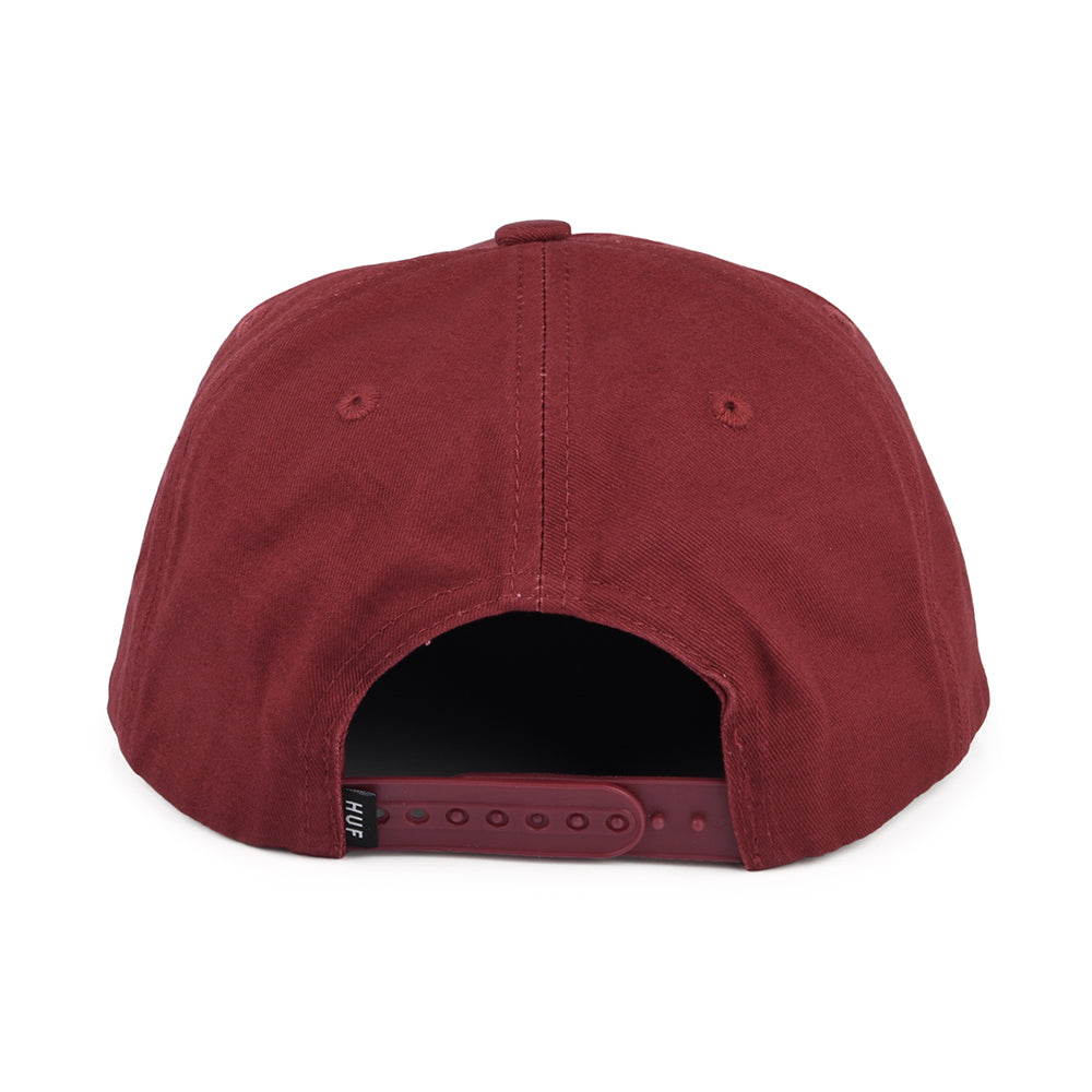 Casquette Snapback Non Structurée Box Logo vin HUF