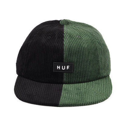 Casquette en Velours Côtelé Bicolore Marina forêt HUF