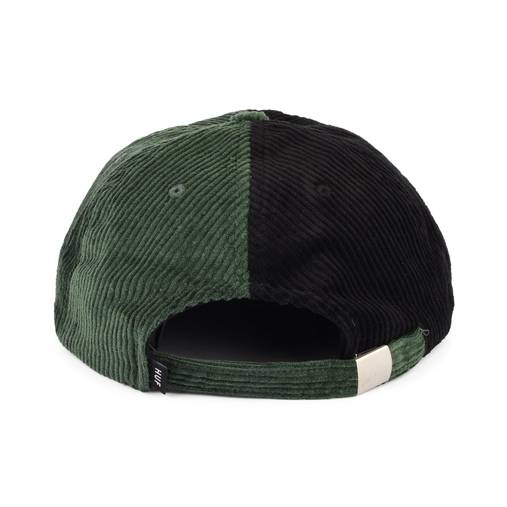 Casquette en Velours Côtelé Bicolore Marina forêt HUF