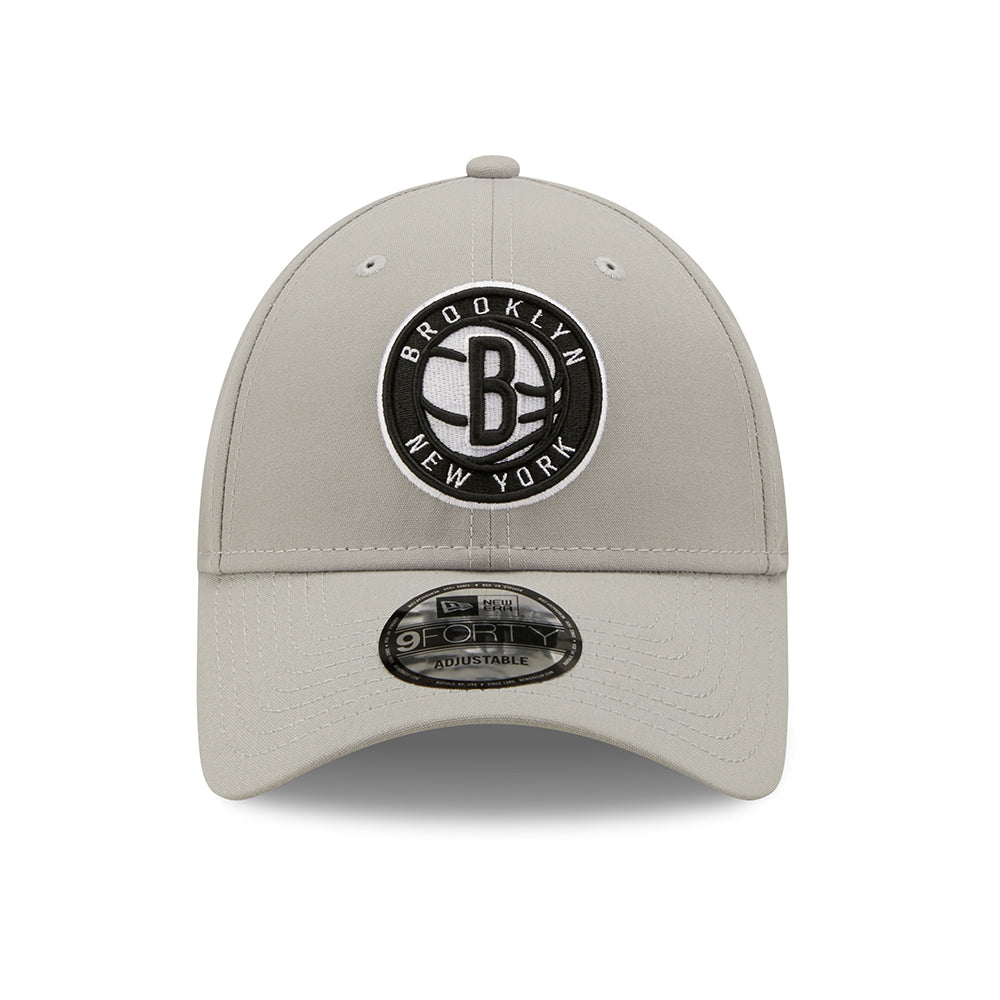 Casquette 9FORTY NBA Monochrome Brooklyn Nets gris NEW ERA