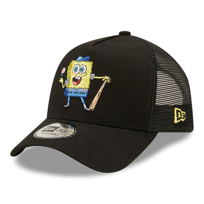 Casquette Trucker Sporty Sponge A-Frame Bob l'Éponge noir NEW ERA