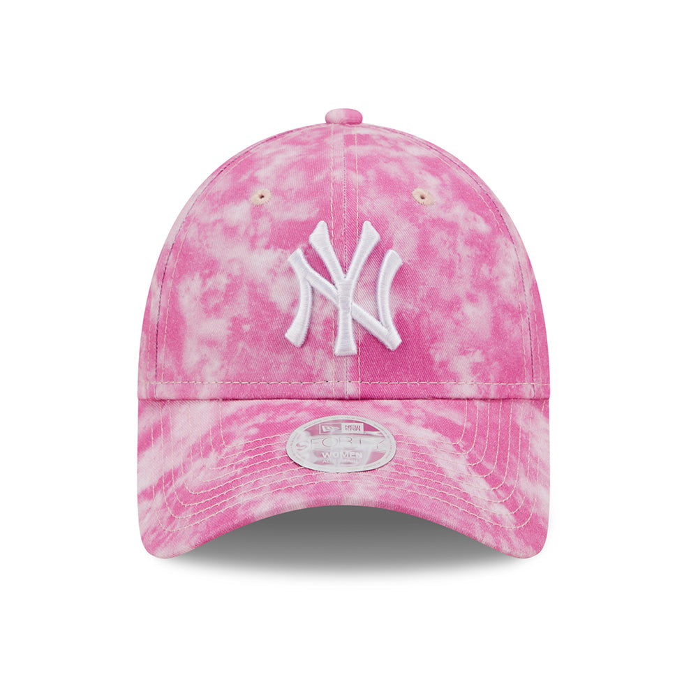 Casquette Femme 9FORTY MLB Tie Dye New York Yankees rose-blanc NEW ERA