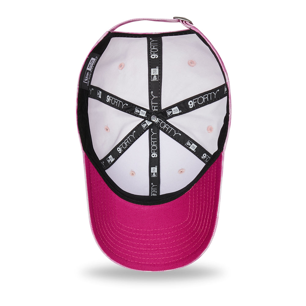 Casquette Femme 9FORTY MLB Tie Dye New York Yankees rose-blanc NEW ERA