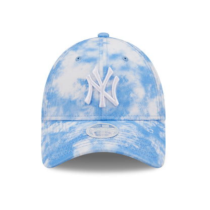 Casquette Femme 9FORTY MLB Tie Dye New York Yankees bleu clair-blanc NEW ERA