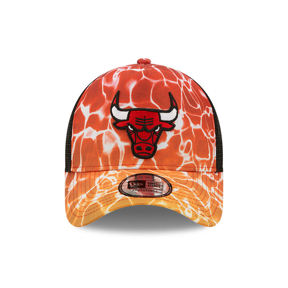 Casquette Trucker 9FORTY NBA Summer City A-Frame Chicago Bulls rouge-noir NEW ERA