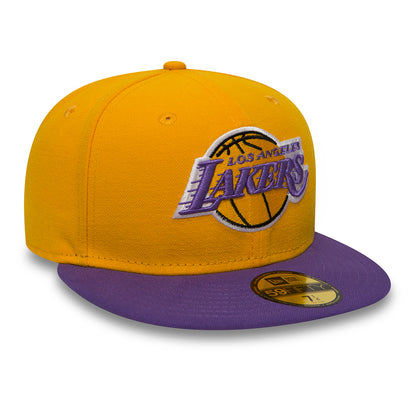 Casquette 59FIFTY NBA Essential L.A. Lakers jaune-violet NEW ERA