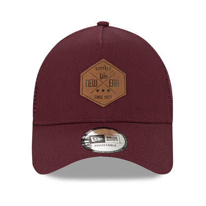 Casquette Trucker A-Frame 9FORTY Heritage Patch bordeaux NEW ERA