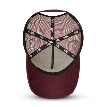Casquette Trucker A-Frame 9FORTY Heritage Patch bordeaux NEW ERA