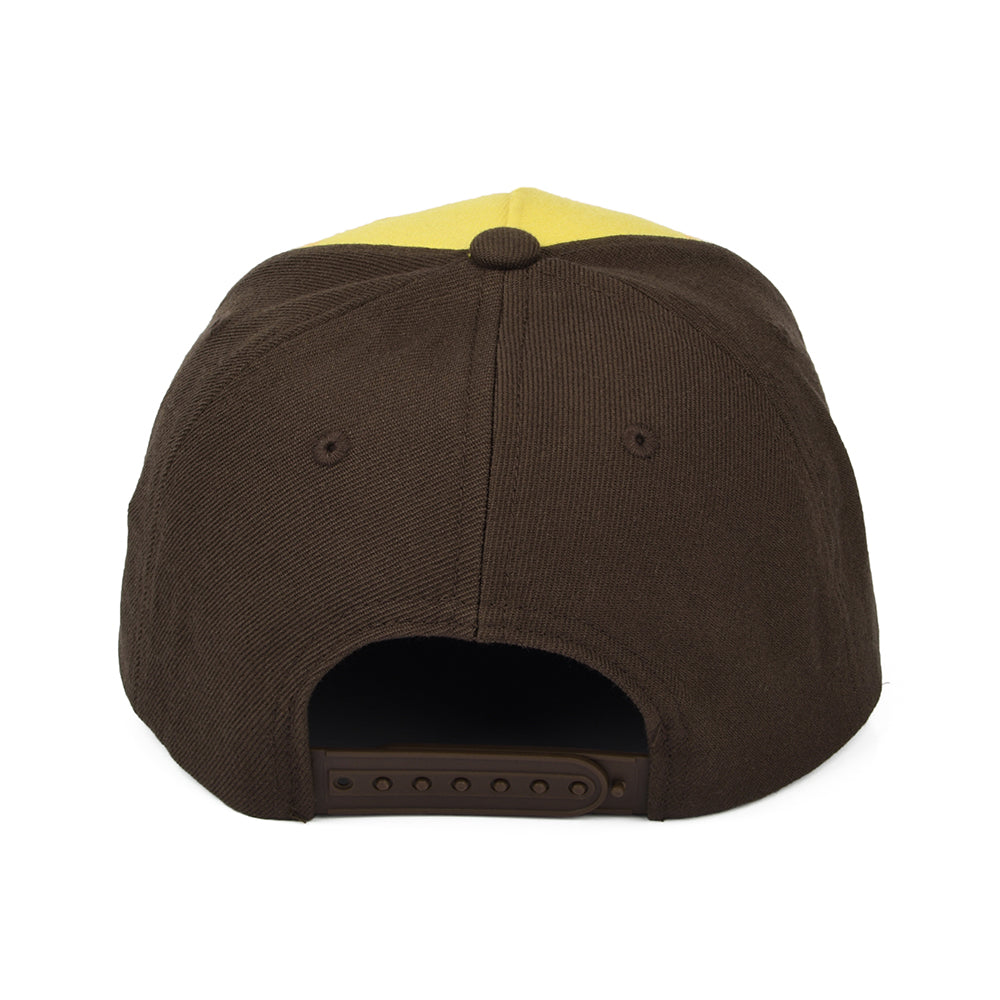 Casquette Snapback Crest C NetPlus MP jaune-marron BRIXTON
