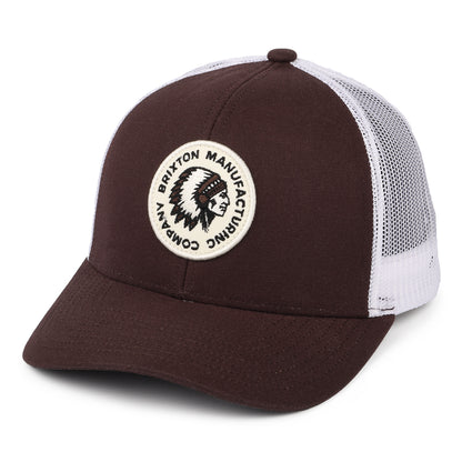 Casquette Trucker Rival Stamp NetPlus MP acajou-blanc BRIXTON