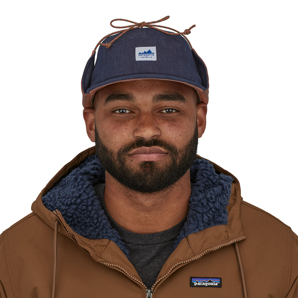 Casquette 5 Panel Avec Protège-Oreilles Range denim-marron PATAGONIA