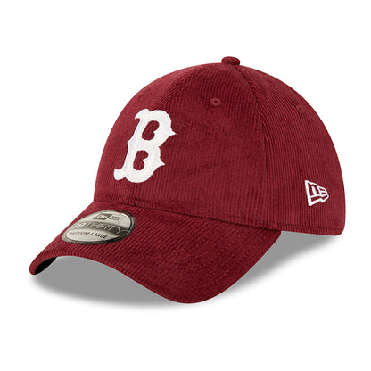 Casquette 39THIRTY MLB Cord Boston Red Sox bordeaux-blanc NEW ERA