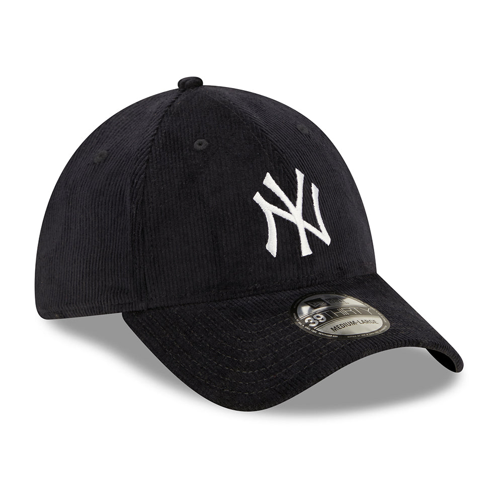 Casquette 39THIRTY MLB Cord New York Yankees bleu marine-blanc NEW ERA