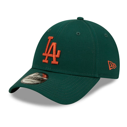 Casquette 9FORTY MLB League Essential L.A. Dodgers vert foncé-rouille NEW ERA