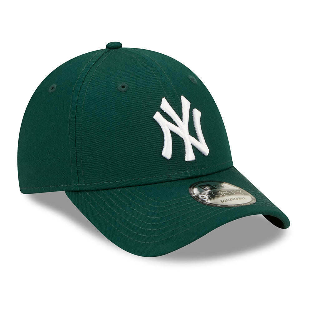 Casquette 9FORTY New York Yankees MLB League Essential vert foncé-blanc NEW ERA