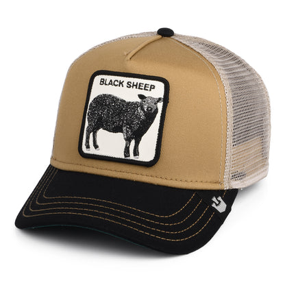 Casquette Trucker Black Sheep khaki-noir GOORIN