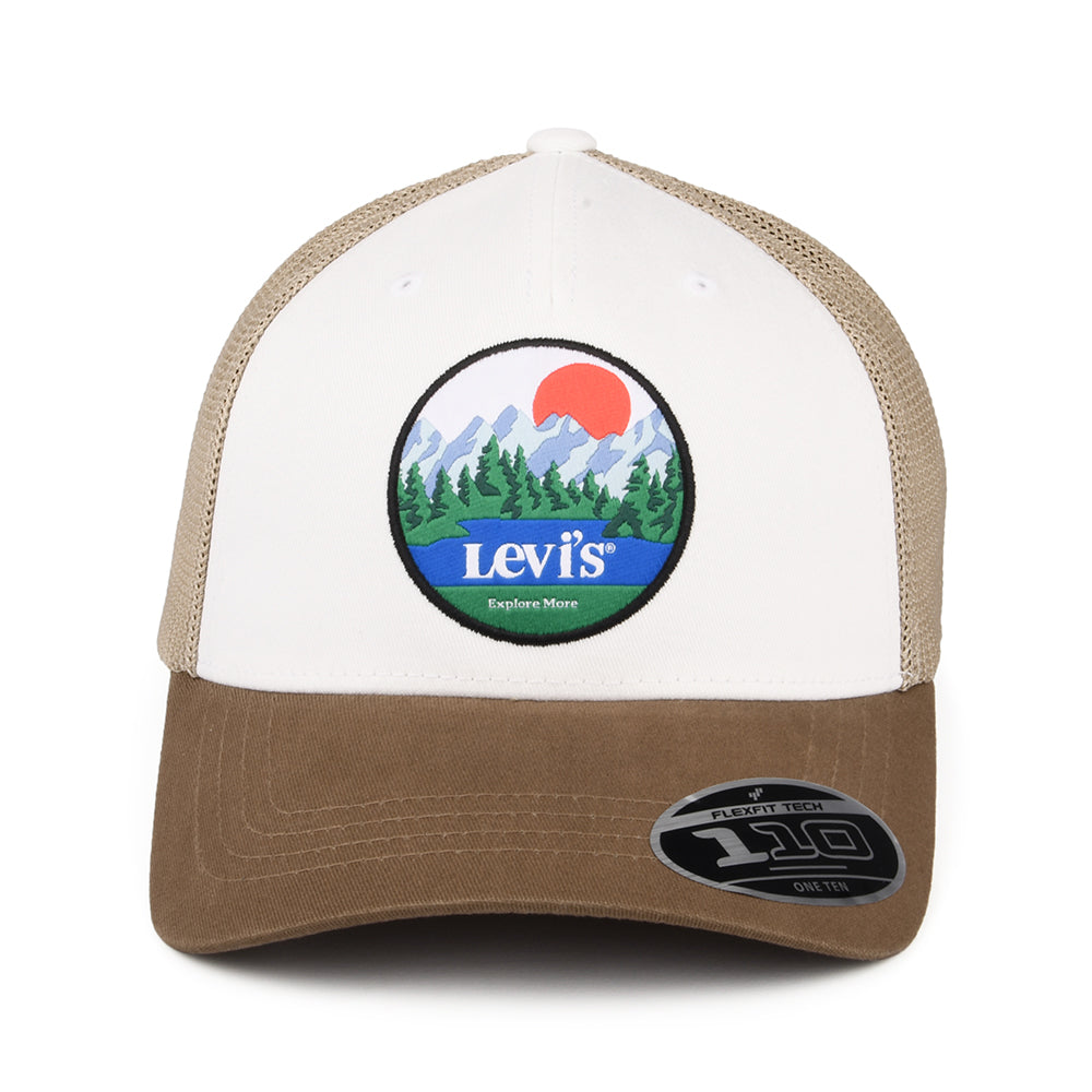 Casquette Trucker Flexfit Graphic marron-blanc LEVI'S