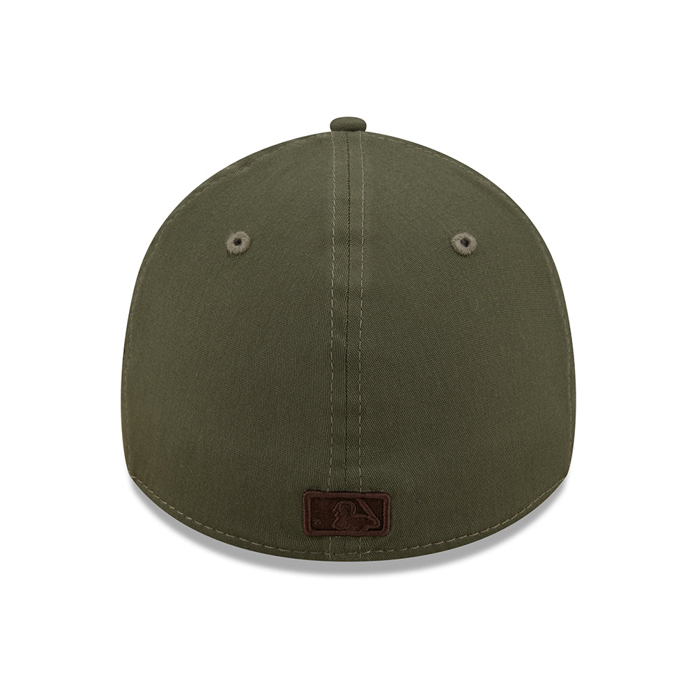Casquette 39THIRTY MLB League Essential New York Yankees olive-marron NEW ERA