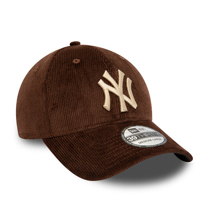 Casquette 39THIRTY MLB Corduroy New York Yankees marron NEW ERA