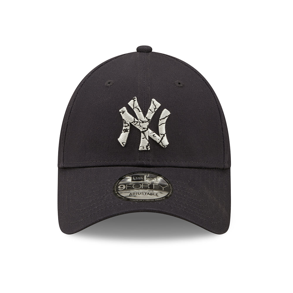 Casquette 9FORTY MLB Marble Infill New York Yankees bleu marine NEW ERA
