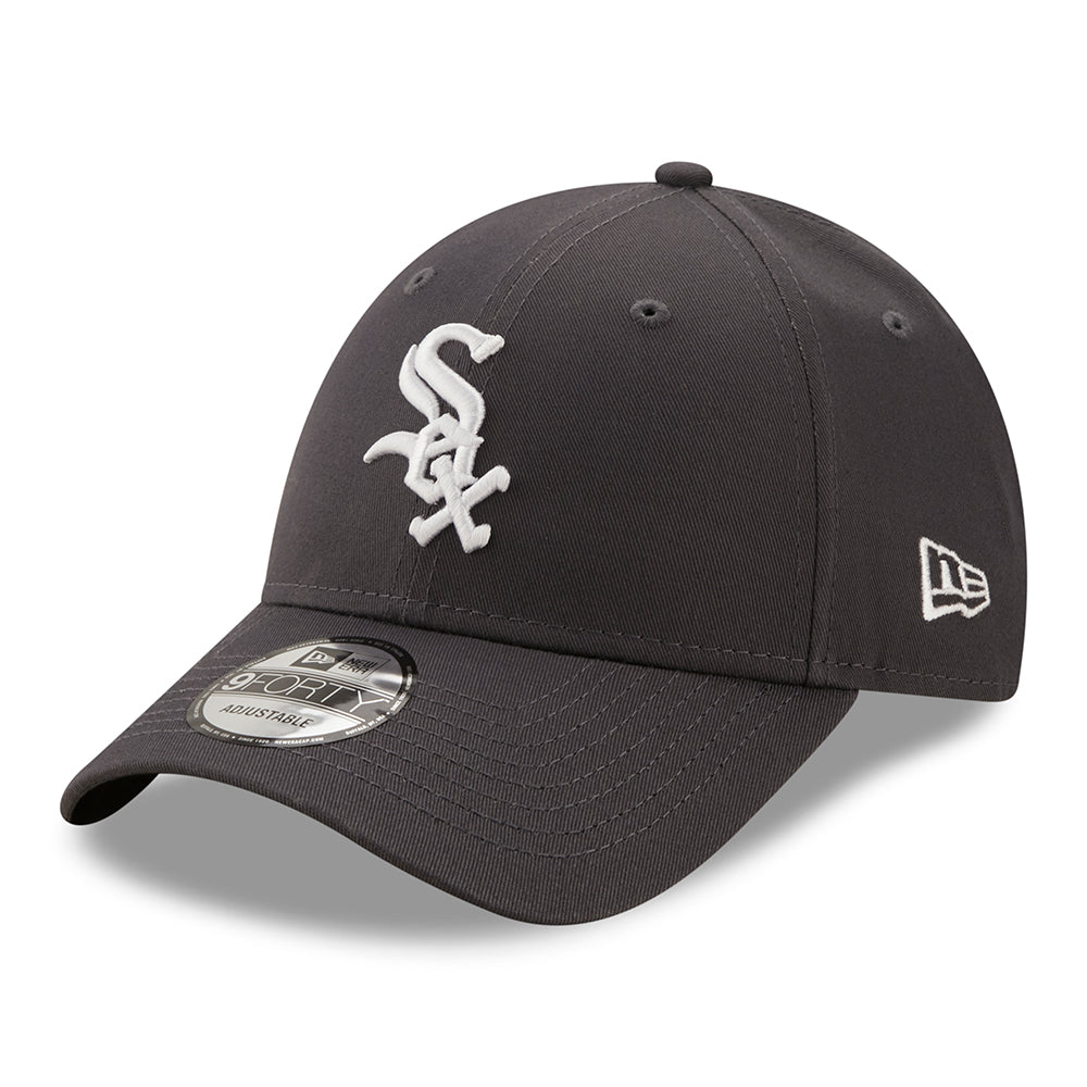 Casquette 9FORTY MLB League Essential Chicago White Sox graphite-blanc NEW ERA