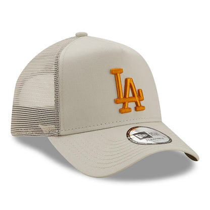 Casquette Trucker 9FORTY MLB League Essential A-Frame L.A. Dodgers pierre-orange NEW ERA