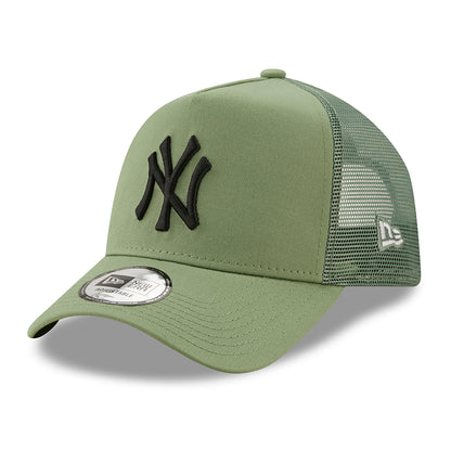 Casquette Trucker A-Frame 9FORTY MLB League Essential New York Yankees jade-noir NEW ERA