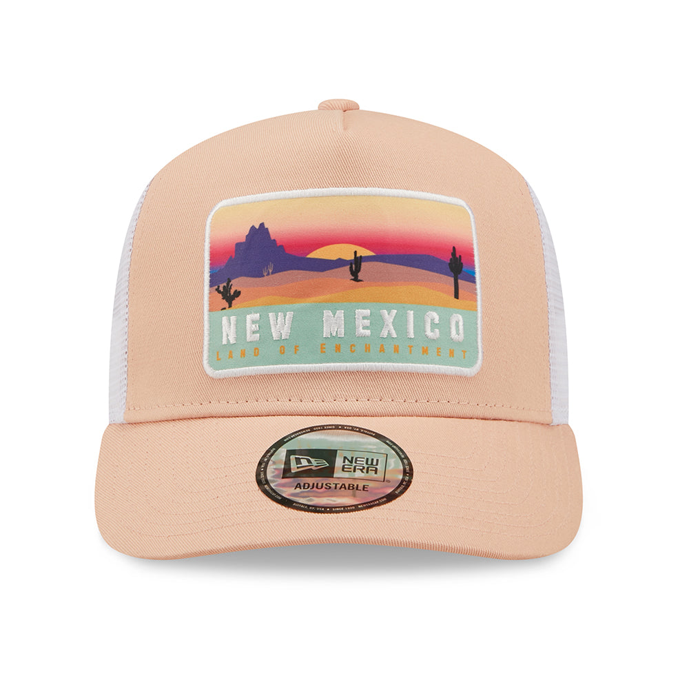 Casquette Trucker 9FORTY NE Location A-Frame New Mexico rose blush NEW ERA