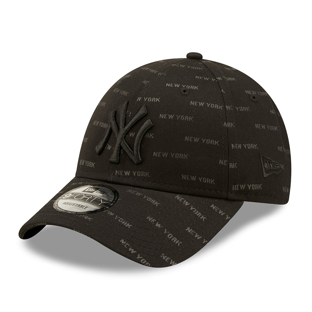 Casquette Snapback 9FORTY MLB Monogram AOP New York Yankees noir NEW ERA