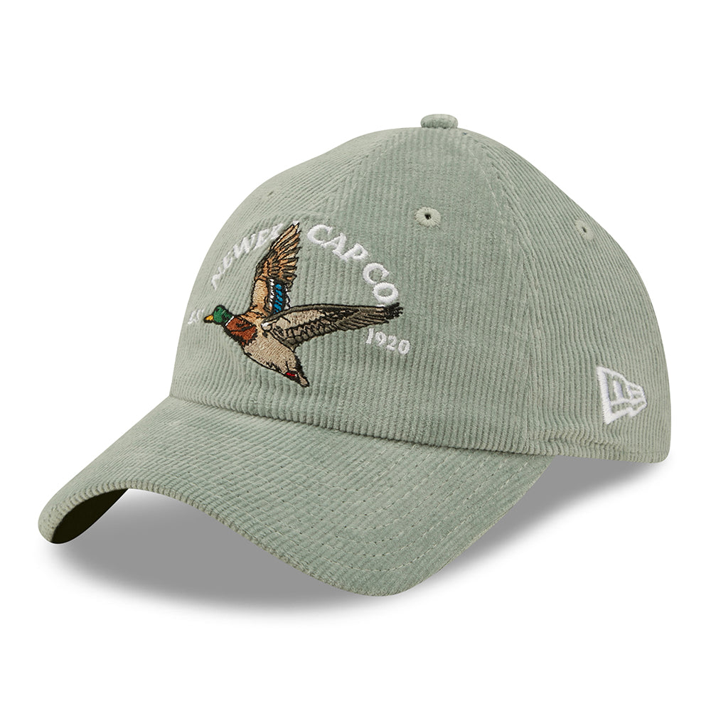 Casquette 9TWENTY Wildlife Casual Classic en Velours Côtelé Canard jade NEW ERA