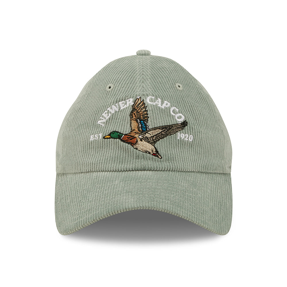 Casquette 9TWENTY Wildlife Casual Classic en Velours Côtelé Canard jade NEW ERA