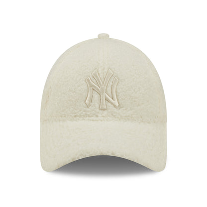Casquette Femme 9FORTY MLB Borg New York Yankees crème NEW ERA
