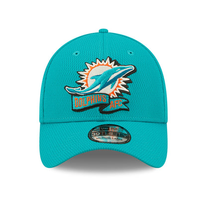 Casquette 39THIRTY NFL Sideline On Field Miami Dolphins bleu sarcelle NEW ERA