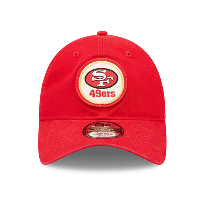 Casquette 9TWENTY NFL Sideline Historic San Francisco 49ers rouge NEW ERA