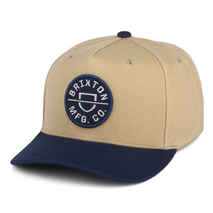 Casquette Snapback Crest C NetPlus MP sable-bleu marine délavé BRIXTON