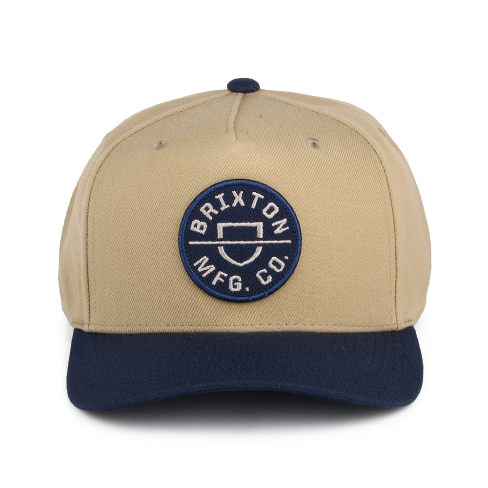 Casquette Snapback Crest C NetPlus MP sable-bleu marine délavé BRIXTON